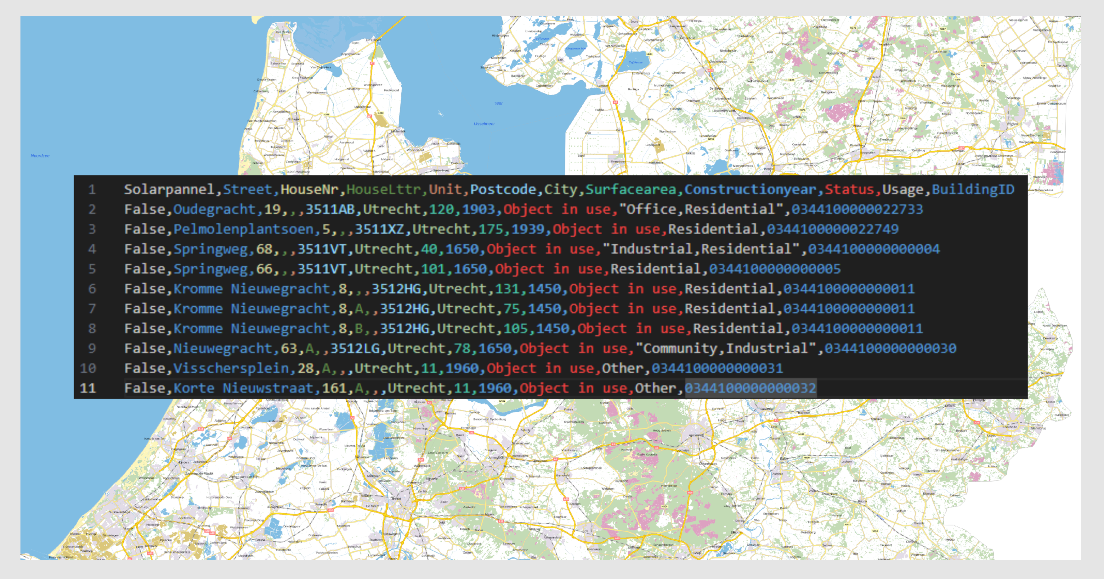 The Dataset powering the zonnepanelenkaart